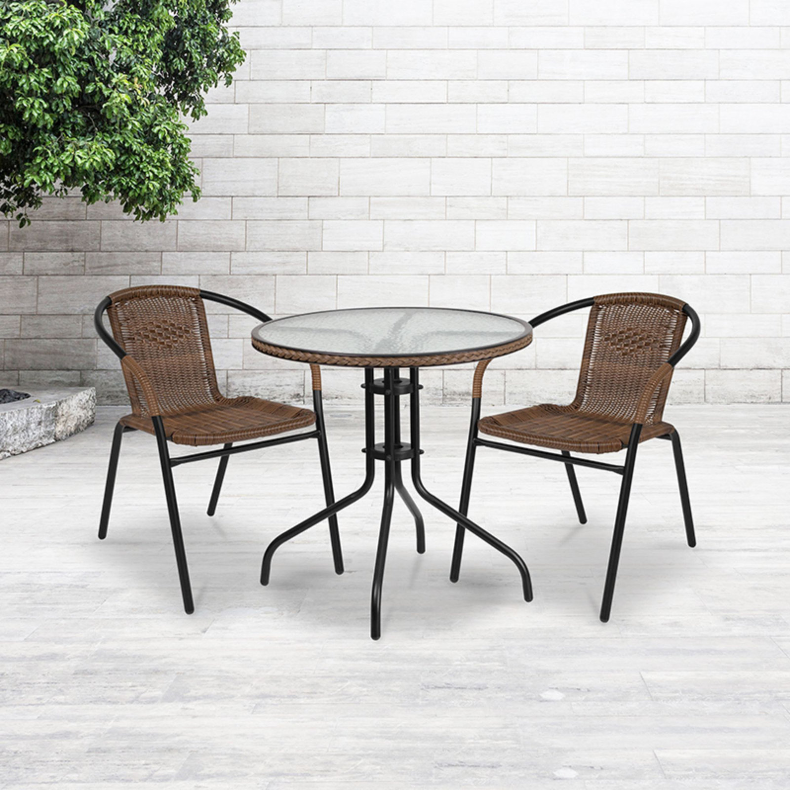Offex Round 2 - Person Outdoor Dining Set & Reviews